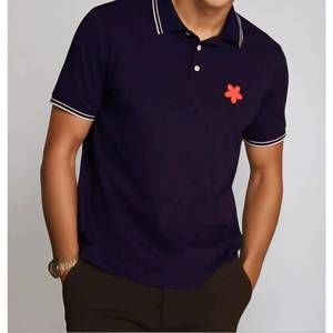NEW BUKI happy polo shirt in navy